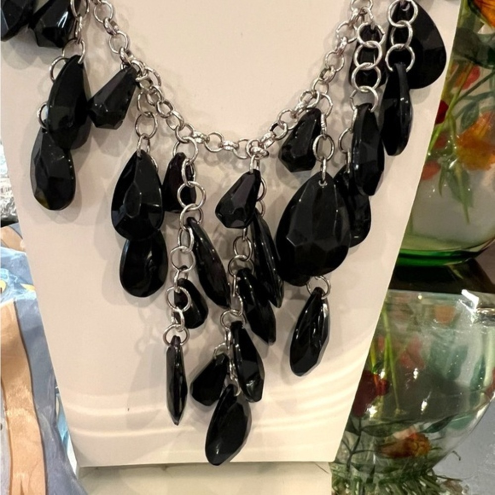 SALE!! 2 for $15 Irresistible Iridescence Black Necklace‎ Earrings Set Paparazzi - Picture 6 of 8